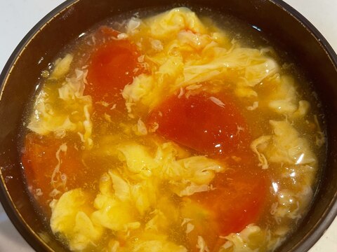 簡単さわやか⭐トマトと卵の中華スープ